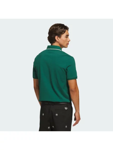 Adidas Originals Polokošile Z Piké Original Twistknit Trefoil tmavě / bílá zelená
