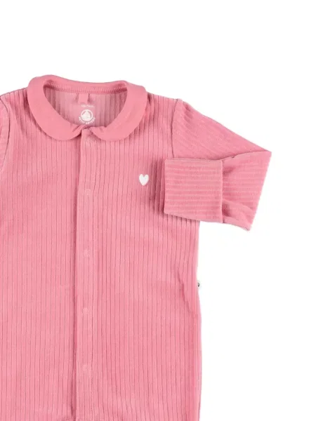 Piżama dziecięca Petit Bateau różowa