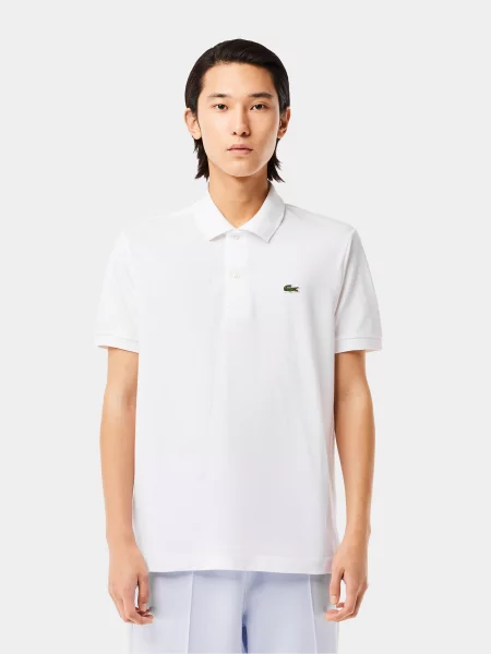 Поло Lacoste белое