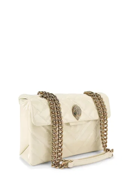 Шкіряна сумочка Kurt Geiger London Kensington бежевий
