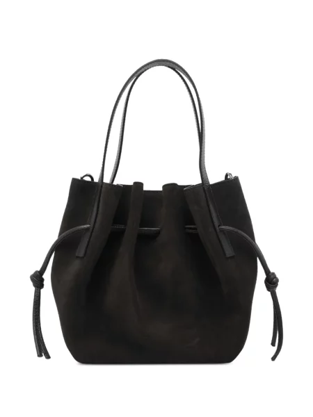 Geantă shopper Yuzefi din piele de căprioară maro