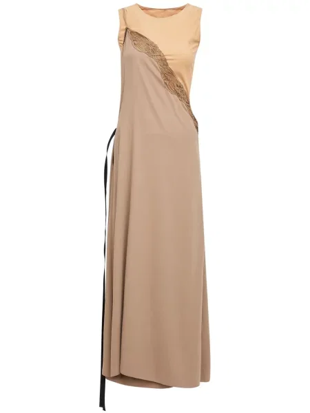 Rochie maxi Mm6 Maison Margiela din dantelă