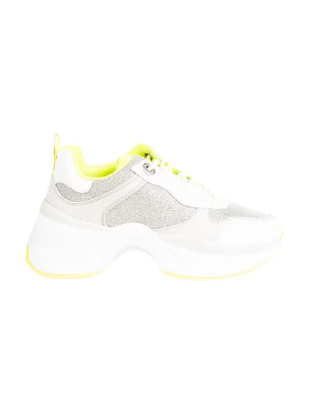 Sneakersy Guess skórzane na platformie białe