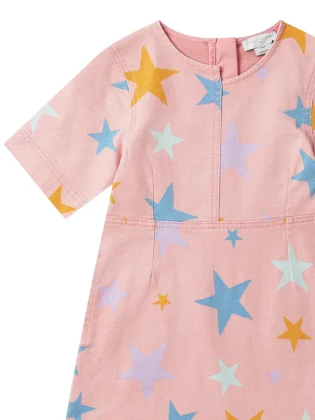 Gyerek denim ruha Stella Mccartney rózsaszín