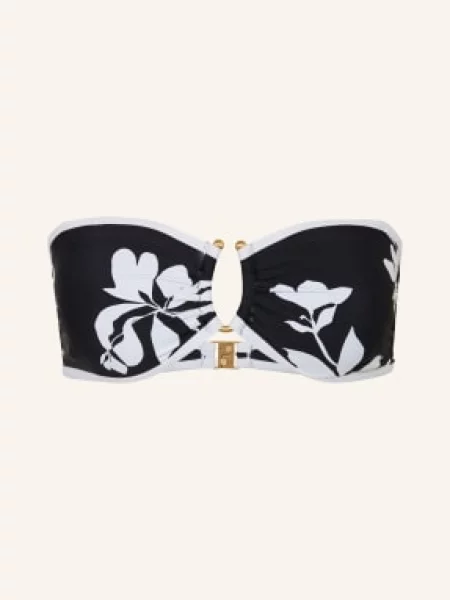 Seafolly Bikiny S Bandeau Topem Mayflower černá bílá