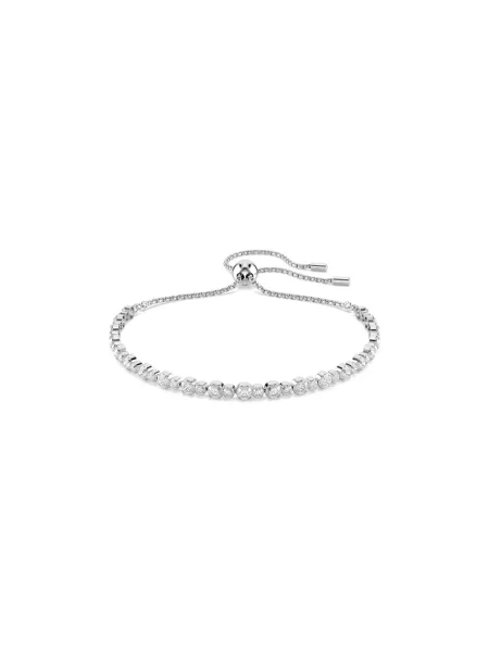 Bransoletka Swarovski do tenisa szara