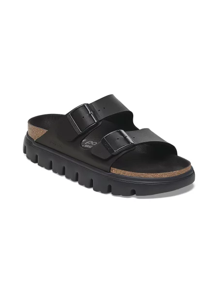 Birkenstock Arizona Chunky Birko-Flor Narrow Fit Kobiety Sandały Birkenstock Size: czarny