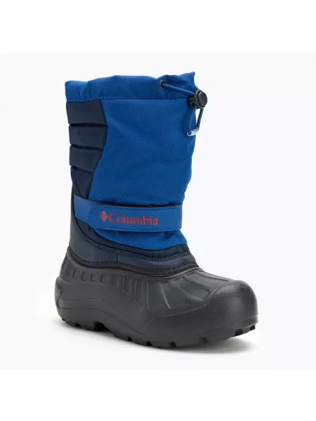 Śniegowce dziecięce Columbia Youth Powderbug Snowlite mountain blue/ spicy niebieskie