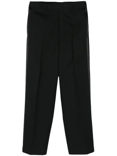 Saténové kalhoty Sapio černé