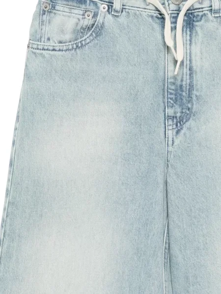 Szerokie jeansy dziecięce Mm6 Maison Margiela niebieskie