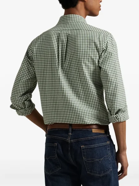 Ριγέ polo Polo Ralph Lauren με κουκούλα με αυτόγραφο λευκό