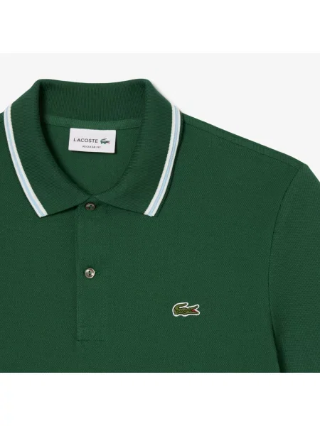 Поло Lacoste зеленое