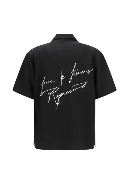 Къс риза Represent черно