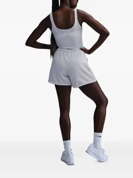 Dzianinowa koszulka Nike o krotszym kroju garniturowa szara