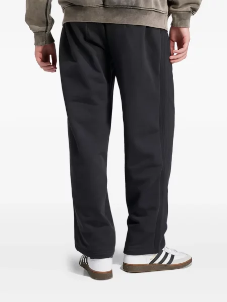 Pantaloni Adidas cu șireturi din dantelă cu broderie negru