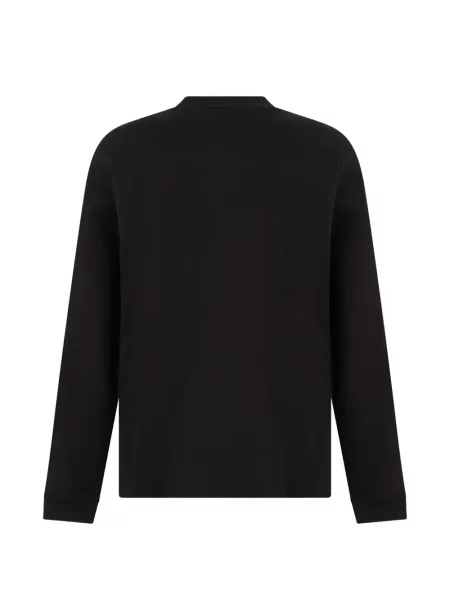Lung tricou Boss cu imagine negru