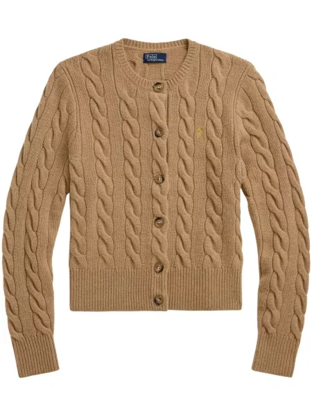 Vunena odgovarati polo majica Polo Ralph Lauren s printom zelena