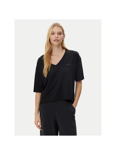 BOSS Marškinėliai CP Stripe Relaxed Fit juoda