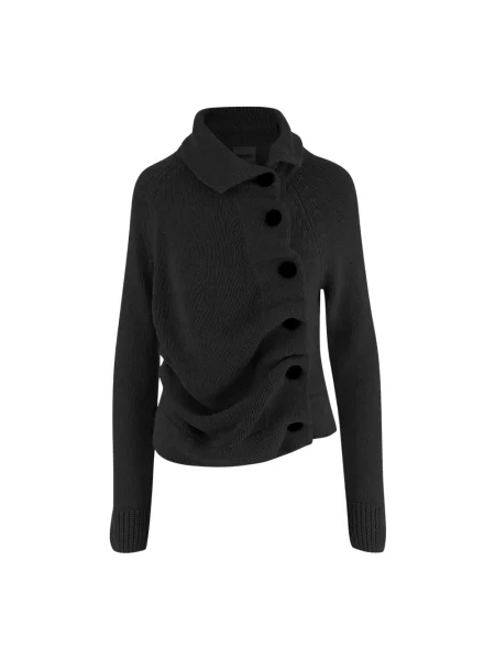 Dzianinowy sweter Khaite czarny