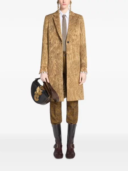 Palton Dries Van Noten din jacard