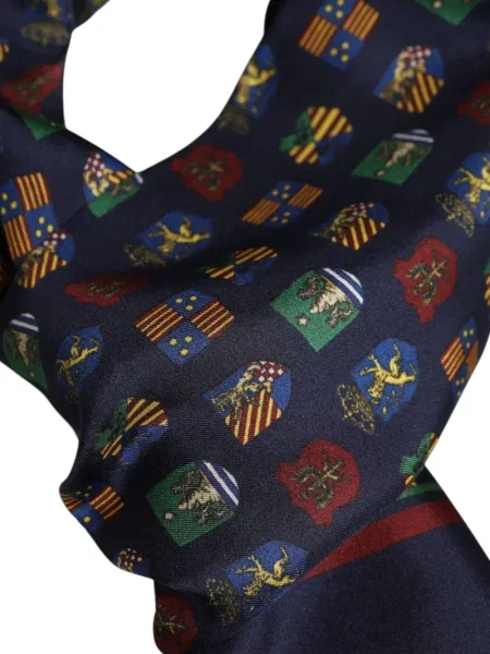 Κασκόλ Dolce & Gabbana με κρόσσια μπλε