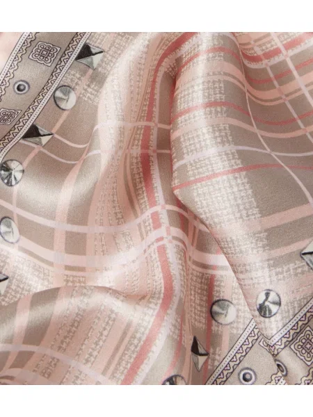 Fular Acne Studios din satin cu imagine