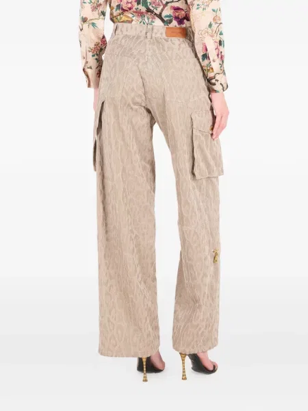 Pantaloni cargo Roberto Cavalli cu imagine