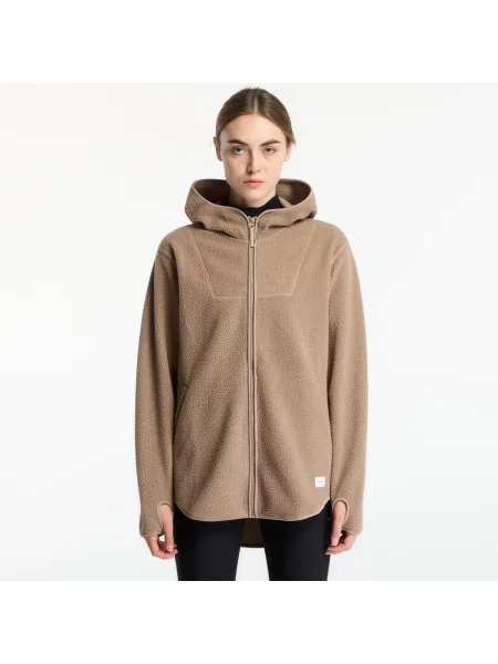 Hanorac cu glugă Craft din fleece cu glugă maro