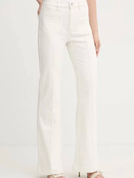 MUNTHE jeansy flare BELLANOR beżowe