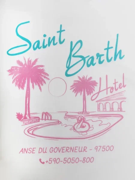 Rochie mini Mc2 Saint Barth cu franjuri alb
