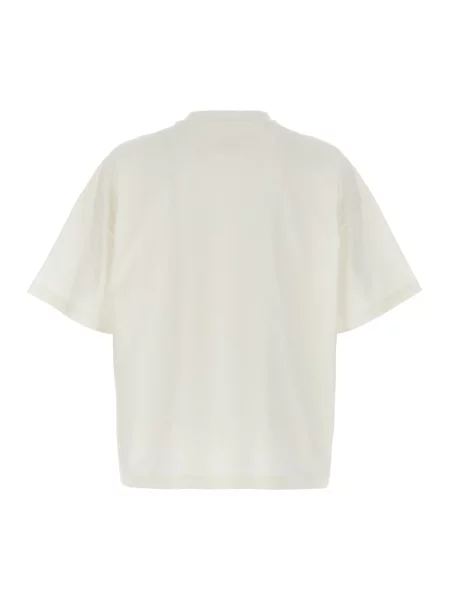 Koszulka Jil Sander z logo casual beżowa