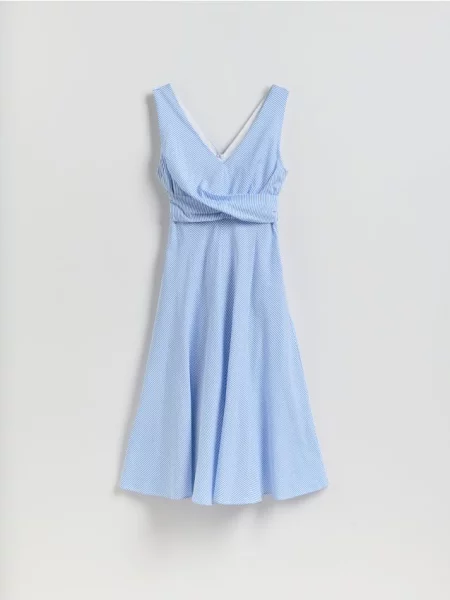 Reserved Rochie midi din multicolor