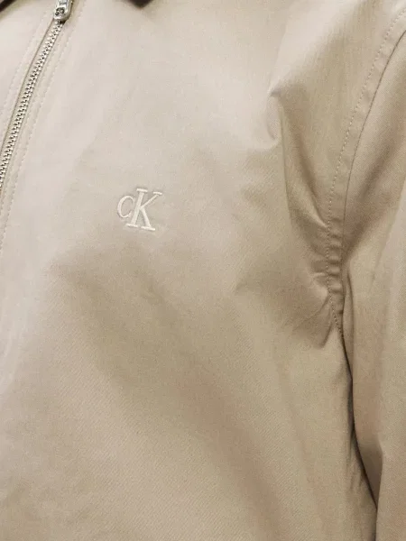 Утеплена джинсова куртка Calvin Klein Jeans бежева