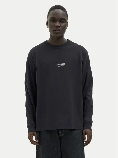 JACK & JONES Tričko JJESoho / biela čierna