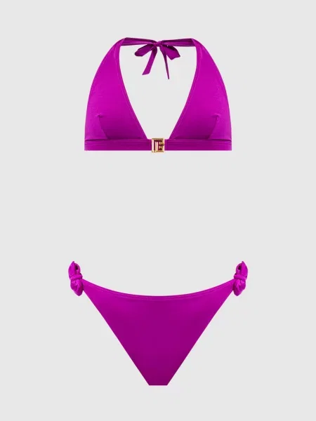 Купальник з емблемою Balmain рожевий