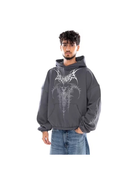 Bluza z kapturem Dolly Noire szara