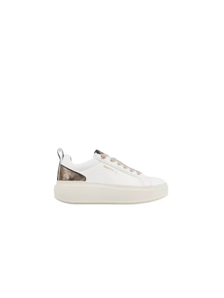 Sneakersy Alexander Smith w panterkę z kamieniami białe
