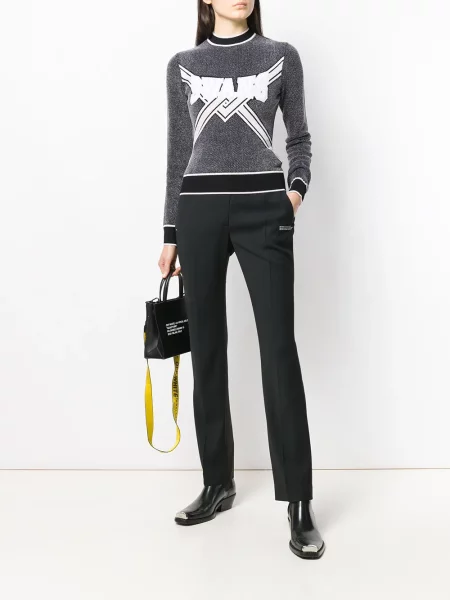 Pletený top Off-white bílý