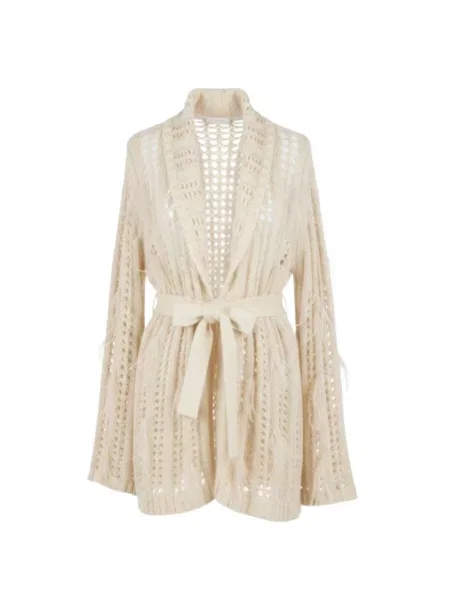 Sweter Twinset beżowy