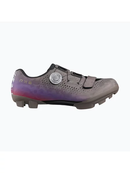 Дамски гравел обувки Shimano gray/purple сиво