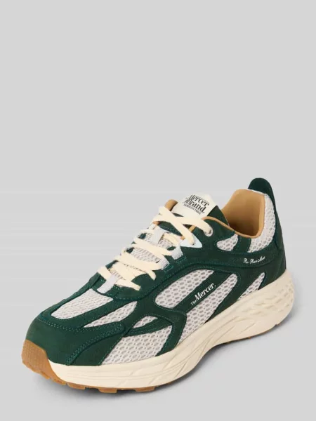 Sneakersy z obszyciem w kontrastowym kolorze The Mercer zielone