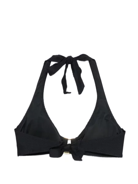 Top Heidi Klein cu gât halter negru