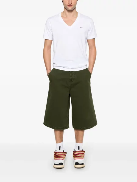 Tricou Dsquared2 cu decolteu în V alb