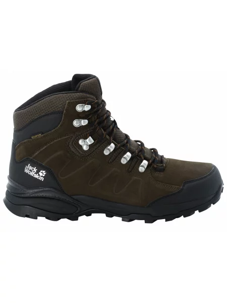Кожаные ботинки Jack Wolfskin коричневые