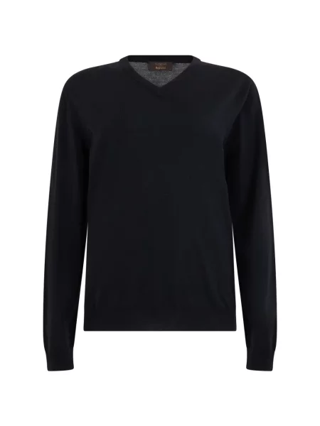 Pulover Slowear cu decolteu în V negru