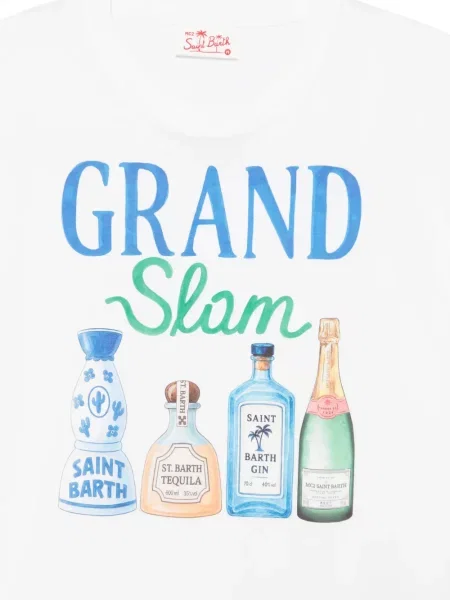 Tricou Mc2 Saint Barth cu imagine alb