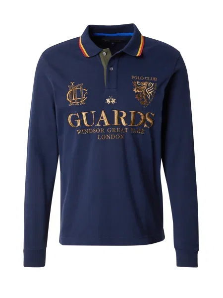 La Martina Tricou Westin / bleumarin / galben auriu albastru