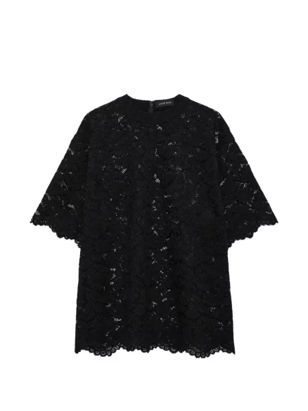 Top Anine Bing din dantelă negru
