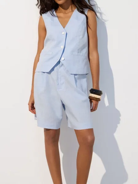 Класичний жилет Estro блакитний