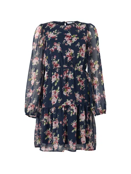 VILA Rochie VIEMMA albastru închis / verde deschis / roz alb